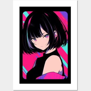 Face Anime Girl Posters and Art